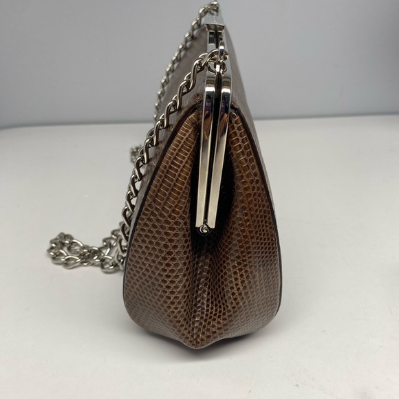 Vintage Coach Lizard Framed Clutch Made in 1999 Italy Very Rare Limited Edition - Picture 8 of 13